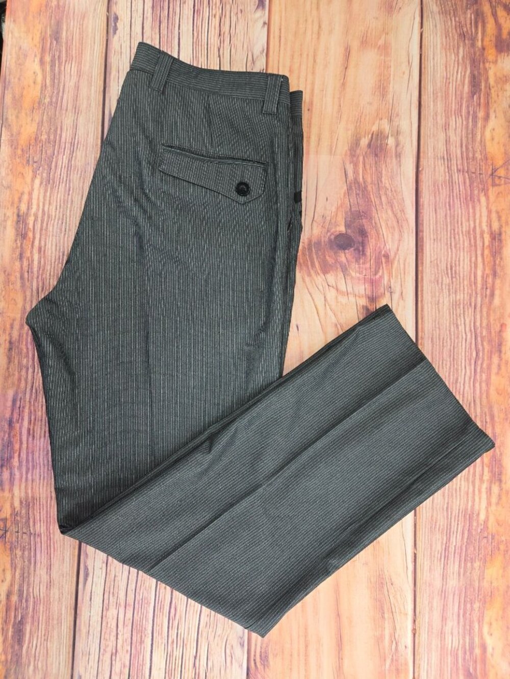 Travis Mathew Men's Pinstripe Straight Pants 36X32 Polyester/Rayon